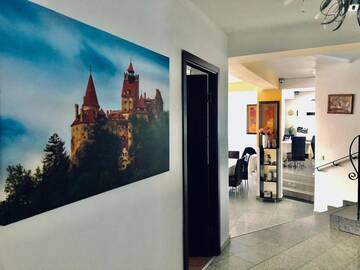 Фото номера Двухместный номер с 1 кроватью и балконом (для 2 взрослых и 1 ребенка) Гостевой дом Pensiunea Oana Boutique г. Бран 44